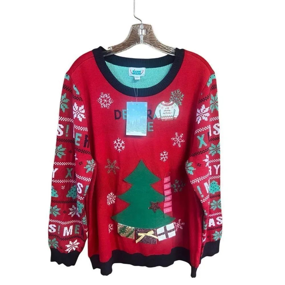 Rockin Around Womans Xmas Sweater Sz XXL NWT